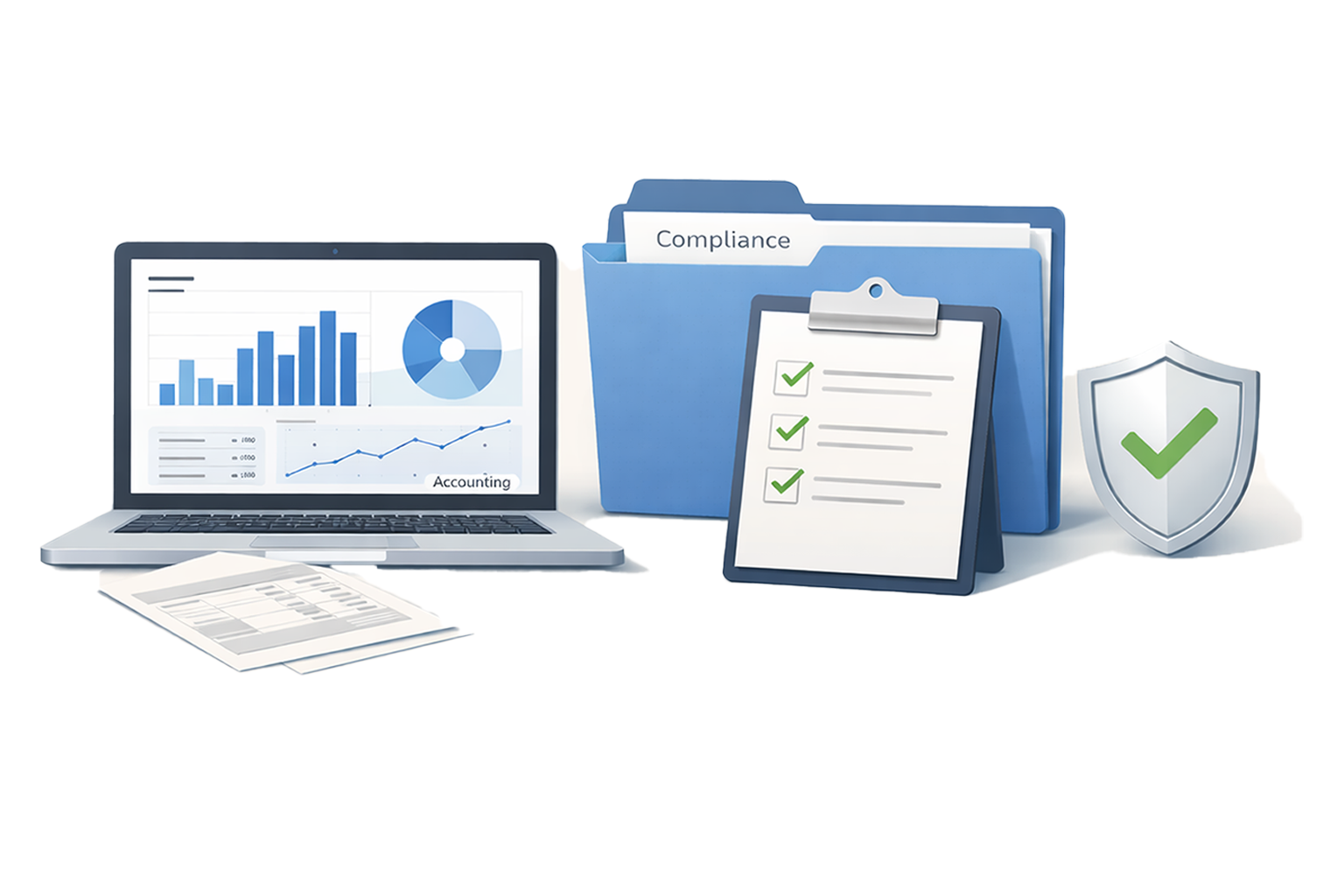 Business Growth and Analytics Illustration with Dollar Signs and Upward Trending Arrows