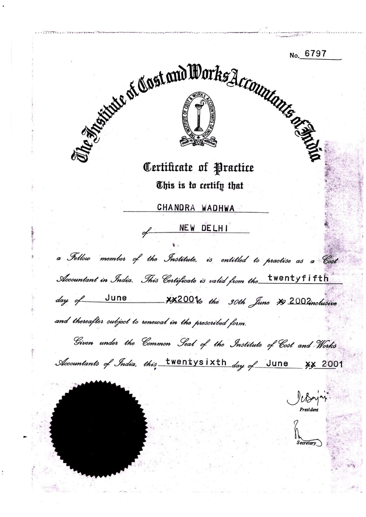 Fellow Cost Accountant (FCMA)