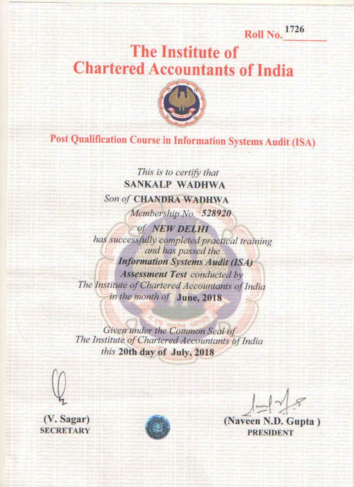 Chartered Accountant (ACA)