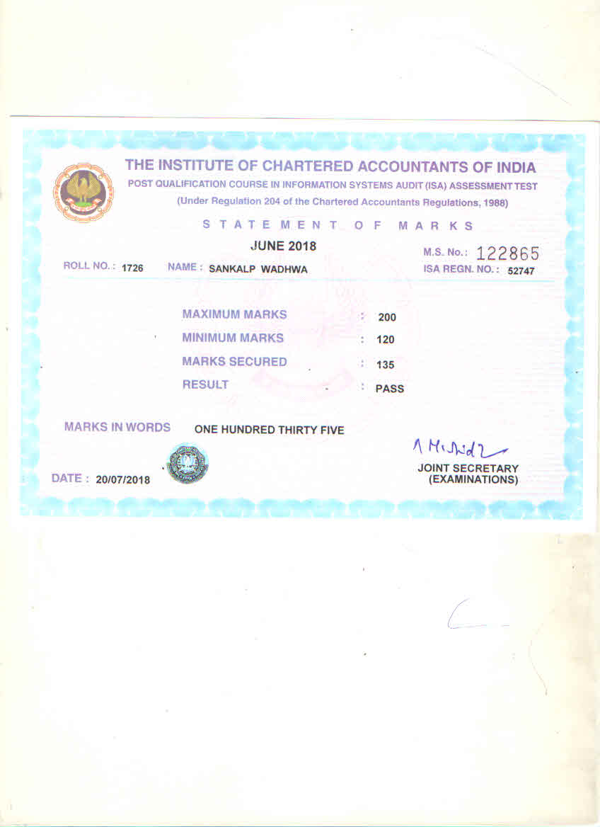 Diploma in Information System Audit (DISA)