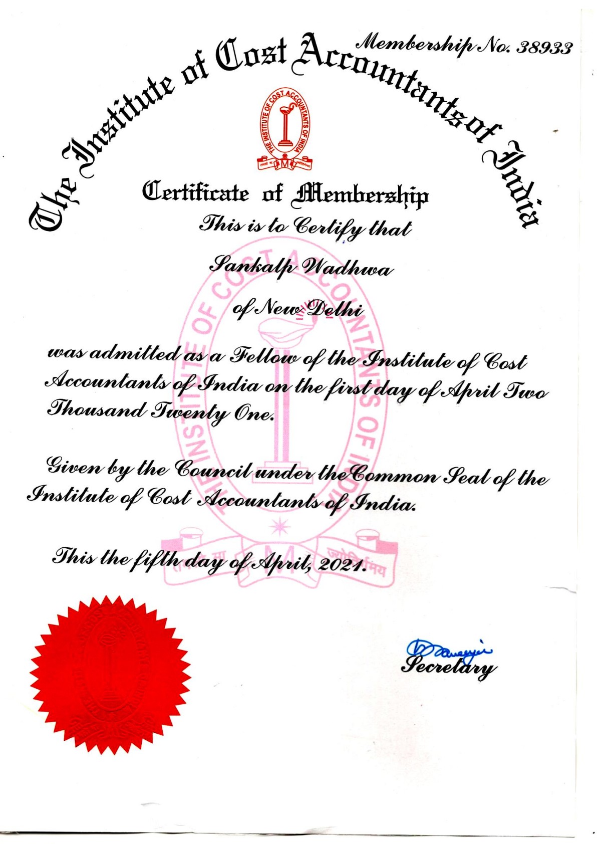Fellow Cost & Management Accountant (FCMA)